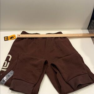 Carhartt Kids Brown Knit Sweatpants M NWT – Pockets & Drawstring, Logo Leg